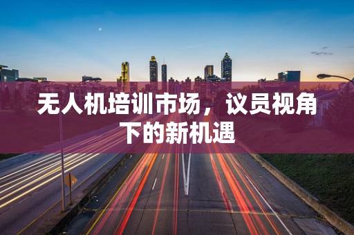 无人机培训市场，议员视角下的新机遇