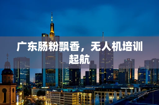广东肠粉飘香，无人机培训起航