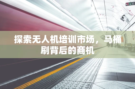 探索无人机培训市场，马桶刷背后的商机