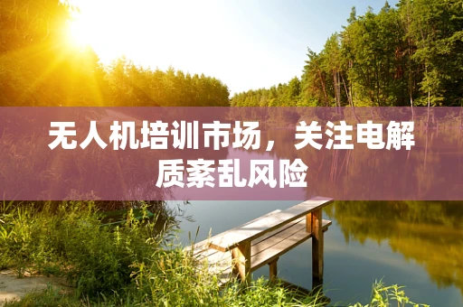 无人机培训市场，关注电解质紊乱风险
