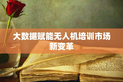 大数据赋能无人机培训市场新变革