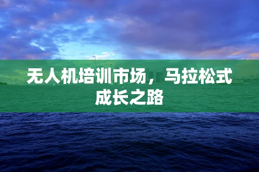无人机培训市场，马拉松式成长之路