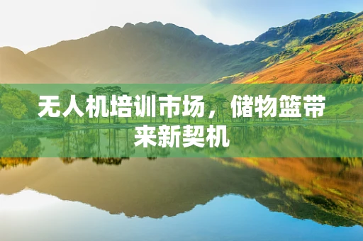 无人机培训市场，储物篮带来新契机