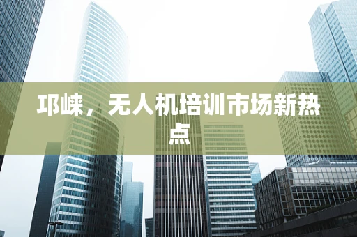 邛崃，无人机培训市场新热点