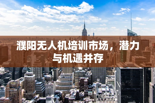 濮阳无人机培训市场，潜力与机遇并存