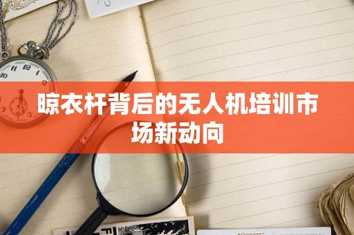 晾衣杆背后的无人机培训市场新动向