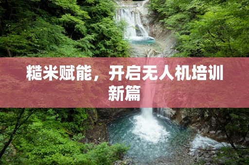 糙米赋能，开启无人机培训新篇