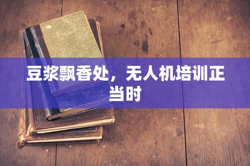 豆浆飘香处，无人机培训正当时