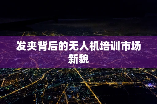 发夹背后的无人机培训市场新貌