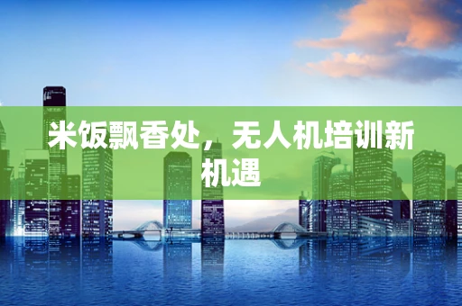 米饭飘香处，无人机培训新机遇