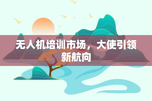 无人机培训市场，大使引领新航向