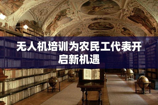 无人机培训为农民工代表开启新机遇