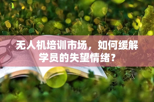 无人机培训市场，如何缓解学员的失望情绪？