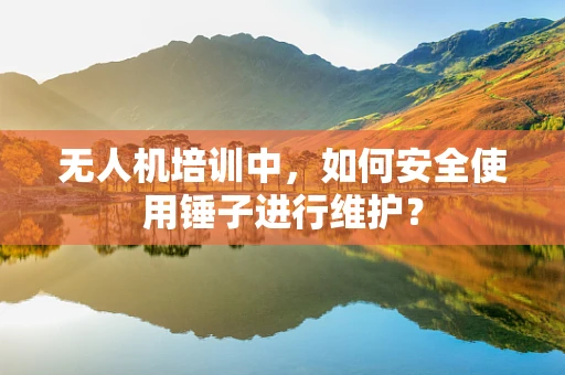 无人机培训中，如何安全使用锤子进行维护？