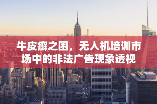 牛皮癣之困，无人机培训市场中的非法广告现象透视