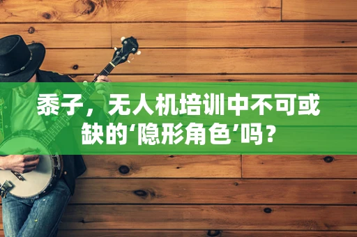 黍子，无人机培训中不可或缺的‘隐形角色’吗？