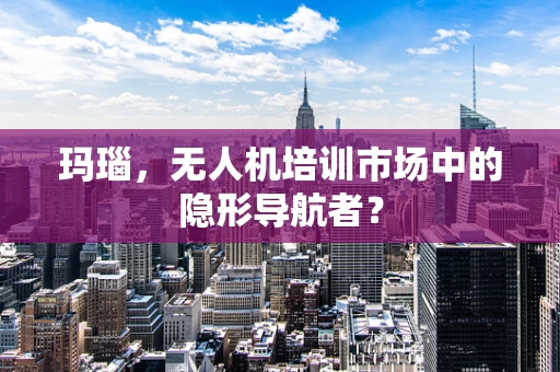 玛瑙，无人机培训市场中的隐形导航者？