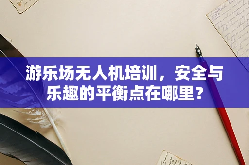 游乐场无人机培训，安全与乐趣的平衡点在哪里？