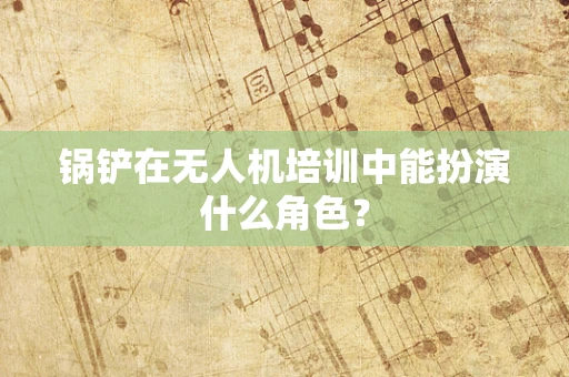 锅铲在无人机培训中能扮演什么角色？