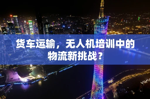 货车运输，无人机培训中的物流新挑战？