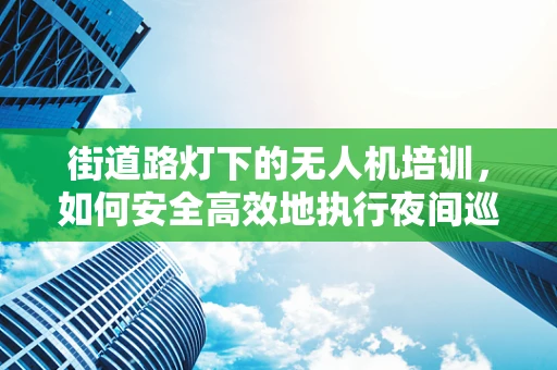 街道路灯下的无人机培训，如何安全高效地执行夜间巡检？