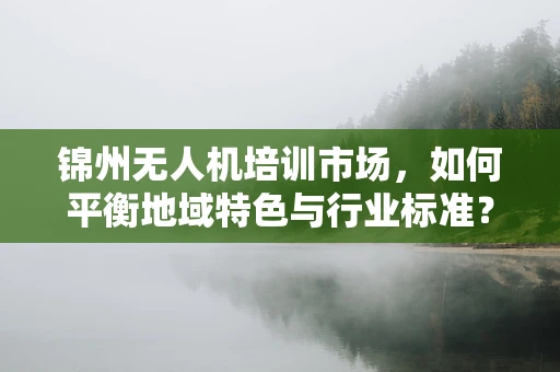 锦州无人机培训市场，如何平衡地域特色与行业标准？