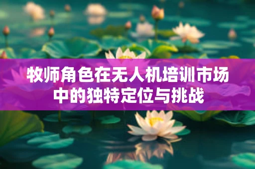 牧师角色在无人机培训市场中的独特定位与挑战