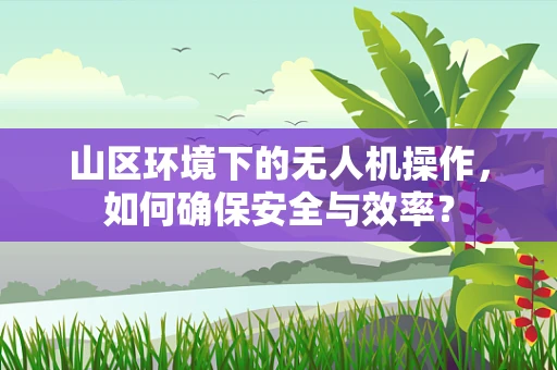 山区环境下的无人机操作，如何确保安全与效率？