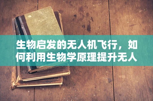生物启发的无人机飞行，如何利用生物学原理提升无人机培训的效率与安全？