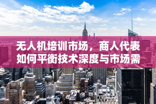 无人机培训市场，商人代表如何平衡技术深度与市场需求？