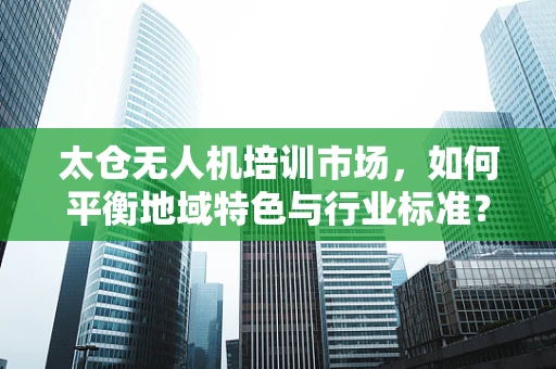 太仓无人机培训市场，如何平衡地域特色与行业标准？
