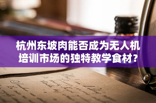 杭州东坡肉能否成为无人机培训市场的独特教学食材？