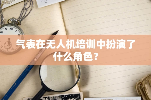 气表在无人机培训中扮演了什么角色？