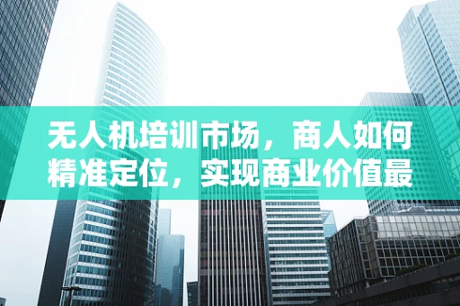 无人机培训市场，商人如何精准定位，实现商业价值最大化？