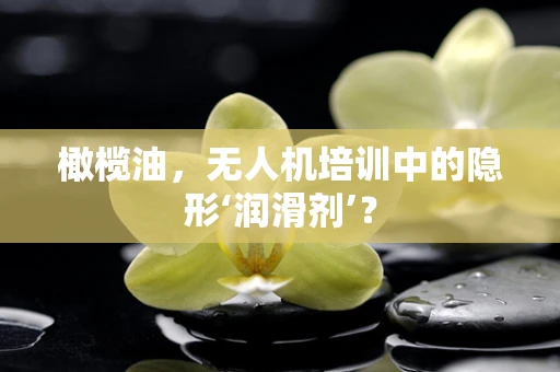 橄榄油，无人机培训中的隐形‘润滑剂’？