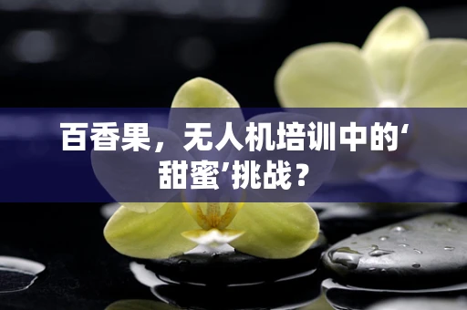 百香果，无人机培训中的‘甜蜜’挑战？