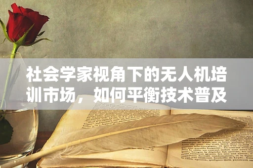 社会学家视角下的无人机培训市场，如何平衡技术普及与伦理考量？