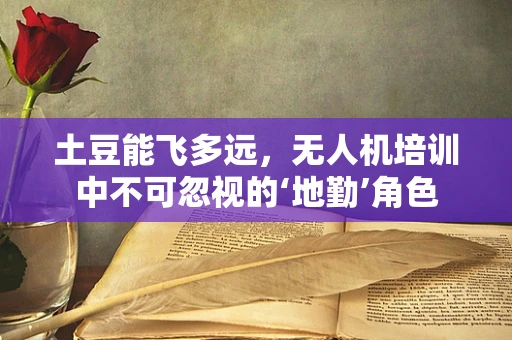 土豆能飞多远，无人机培训中不可忽视的‘地勤’角色