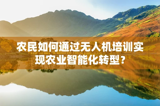 农民如何通过无人机培训实现农业智能化转型？