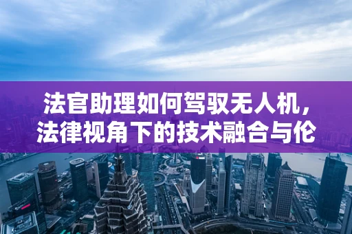 法官助理如何驾驭无人机，法律视角下的技术融合与伦理考量