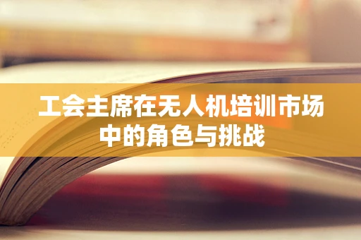 工会主席在无人机培训市场中的角色与挑战