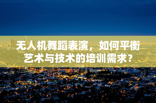 无人机舞蹈表演，如何平衡艺术与技术的培训需求？