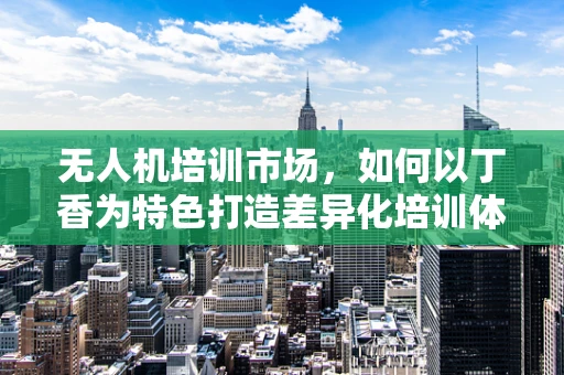 无人机培训市场，如何以丁香为特色打造差异化培训体验？