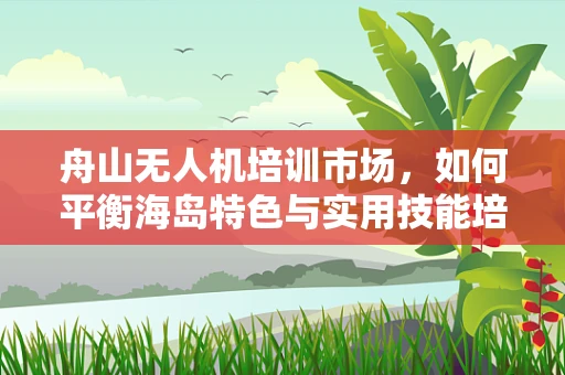 舟山无人机培训市场，如何平衡海岛特色与实用技能培训？