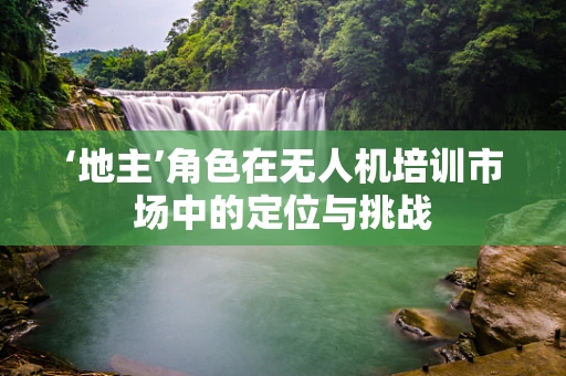 ‘地主’角色在无人机培训市场中的定位与挑战