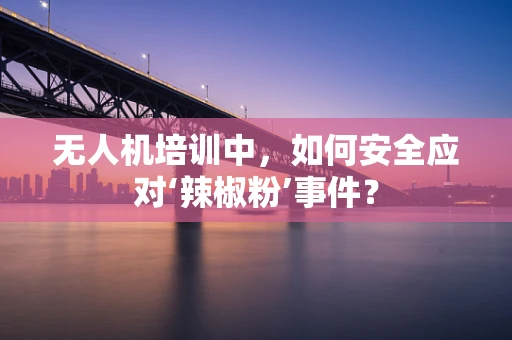 无人机培训中，如何安全应对‘辣椒粉’事件？
