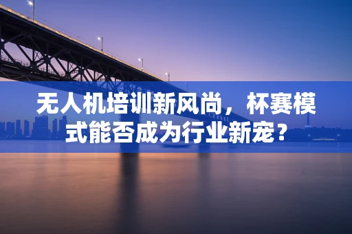 无人机培训新风尚，杯赛模式能否成为行业新宠？