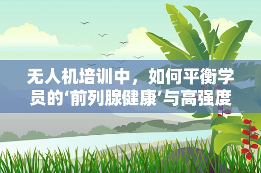 无人机培训中，如何平衡学员的‘前列腺健康’与高强度训练？