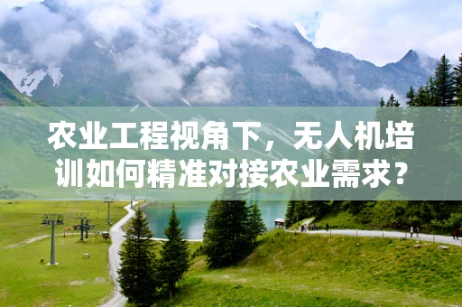 农业工程视角下，无人机培训如何精准对接农业需求？