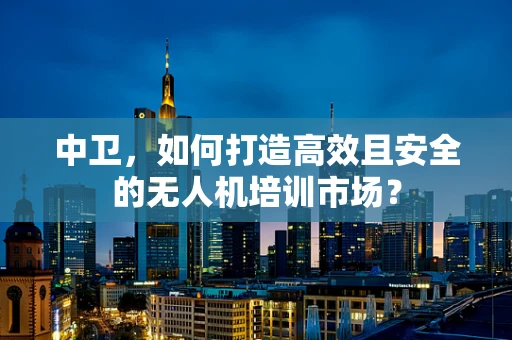 中卫，如何打造高效且安全的无人机培训市场？